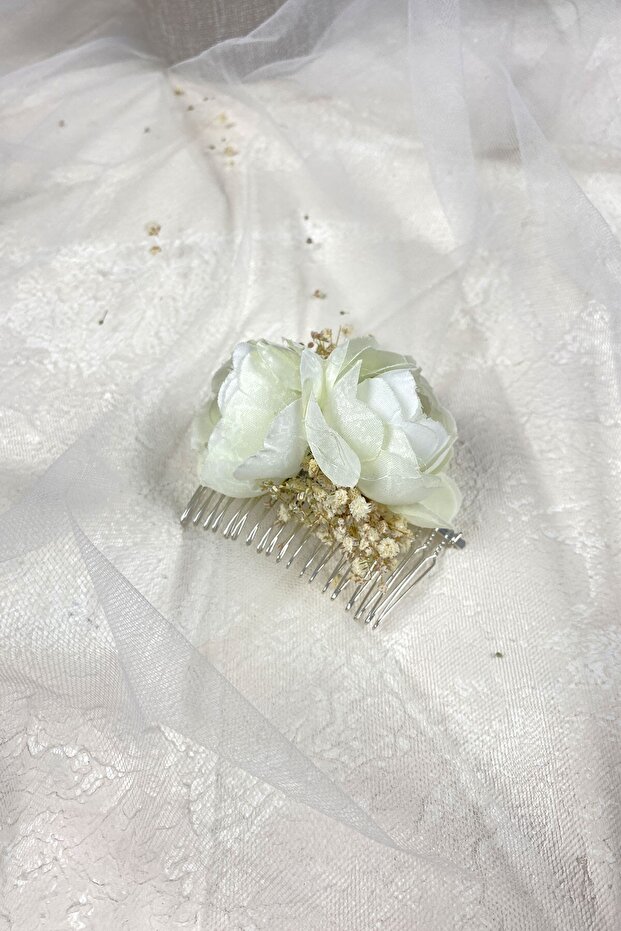 Peony Floral Cipsolu Comb Hair Clip