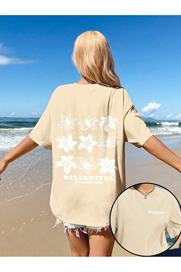 Women's Delightful Printed Oversize Loose T-Shirt