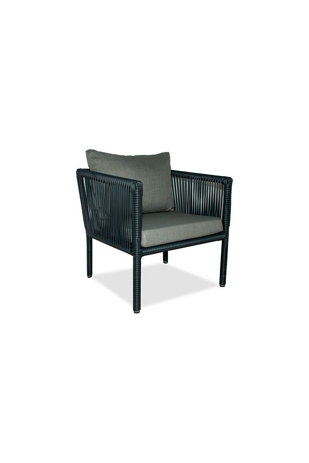 Berlin 2 1 1 Rattan Bahçe Balkon Oturma Takımı Taş Gri - 4