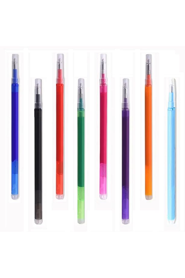 40 Adet Silgisi Ve Isı Ile Silinebilen Yedek Kalem Uçları 0.7 Mm 8 Renk - 2