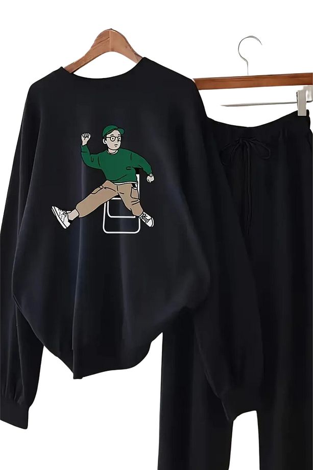 Pamuklu UNISEX Rahat ve Hafif Trençkot ve Pantolon Takımı - 1