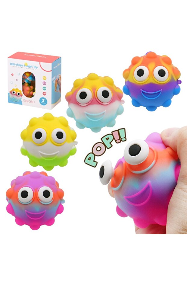 لعبة تململ Popping Ball Squishy 3D Squeeze Stress Balls 1PCS