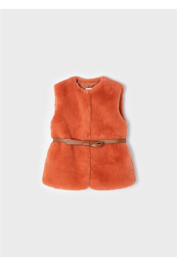 Girl's Fur Belted Vest 4312