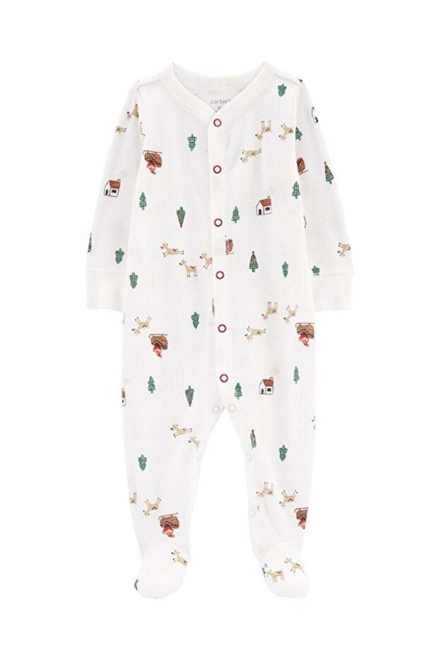 Carters Bebek Yılbaşı Temalı Tulum - 1