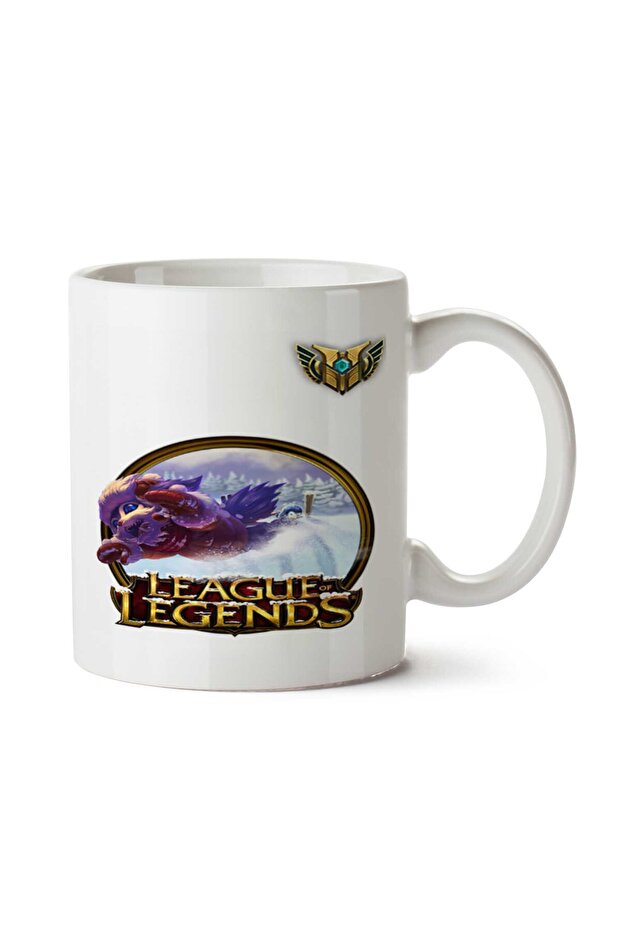 كوب Gnar LoL مطبوع على الجانبين