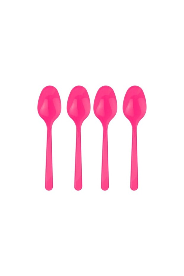 Fuchsia Plastic Spoon - 1