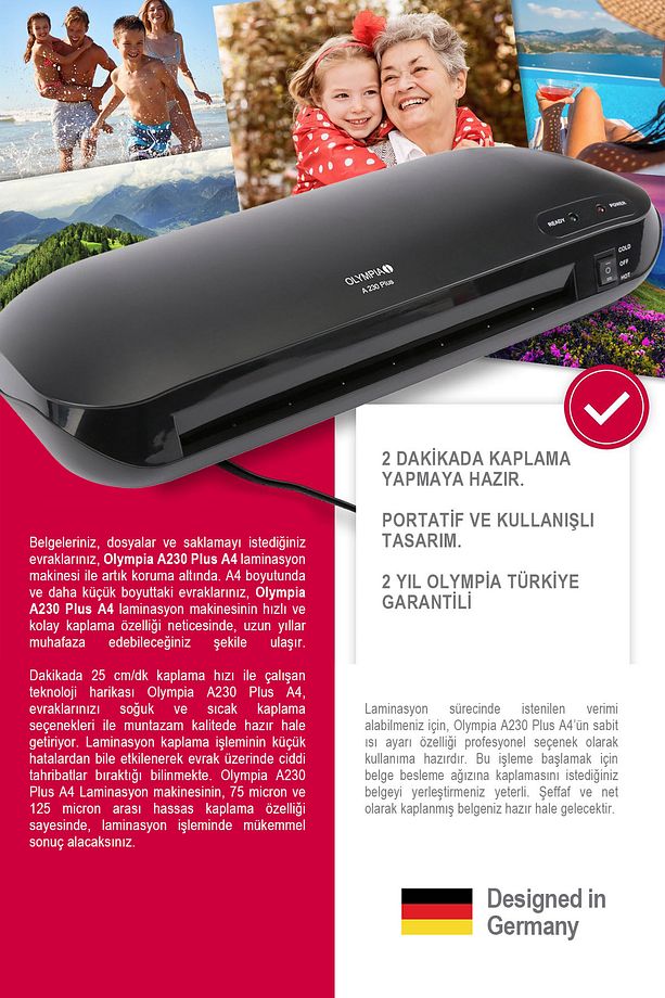 A230 PLUS Laminasyon Makinesi (A4) - 3