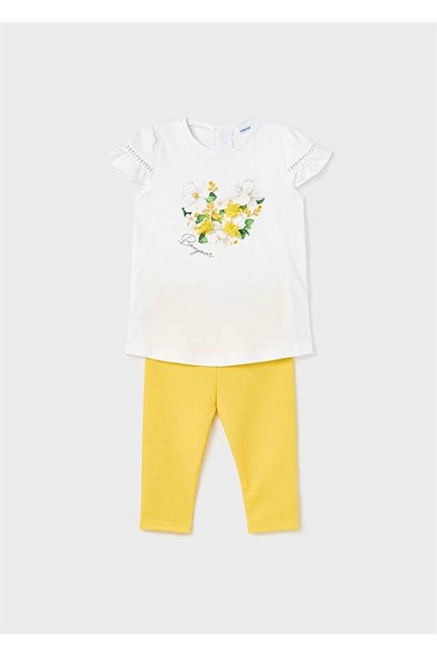 Baby Girl Floral Printed Tights 2-Piece Set
