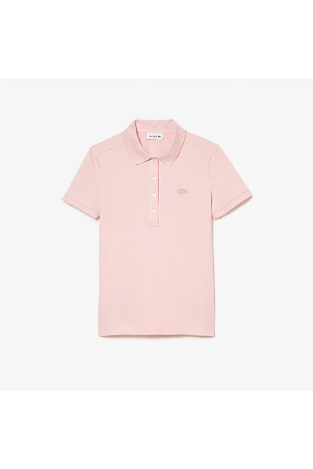 L.12.D Kadın Slim Fit Pembe Polo - 4