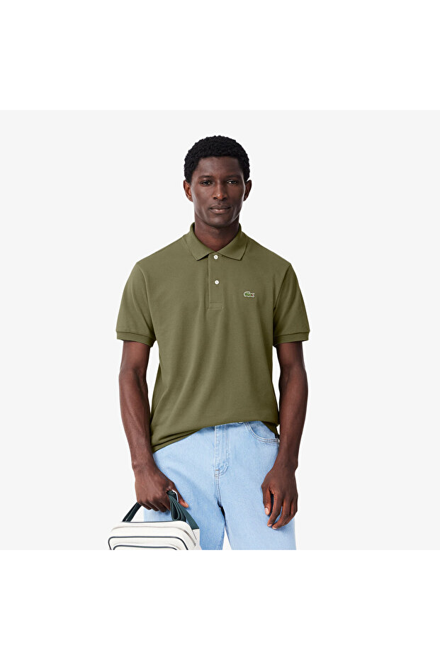 L.12.12 Erkek Classic Fit Haki Polo - 1
