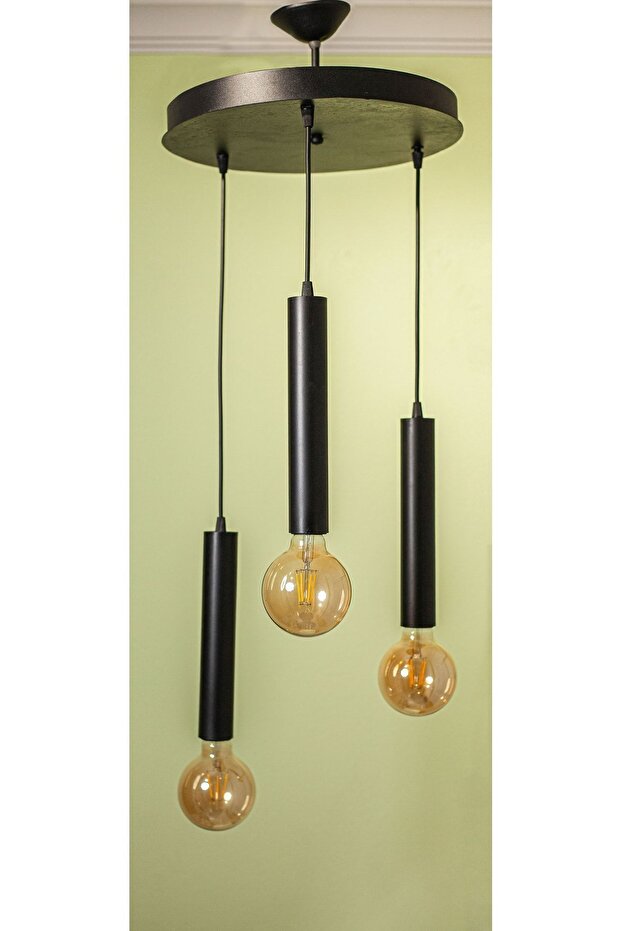 Derin 3lü Sarkıt Avize (AMPULSÜZ) - 2