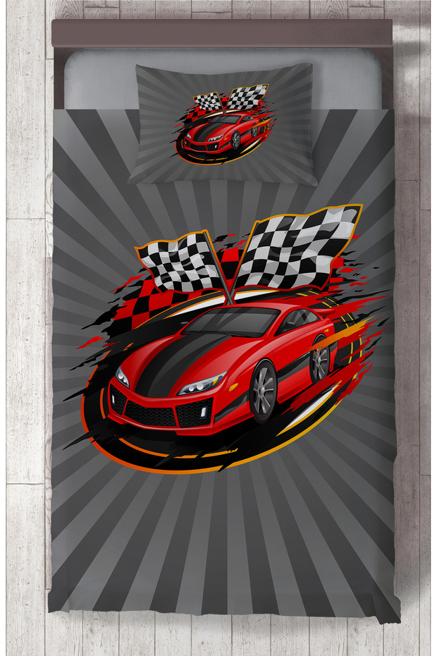 BABY AND KIDS ROOM Red McQueen Patterned Bedspread