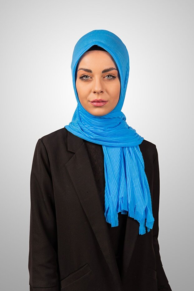 شال فيروزي مطوي عملي - 1