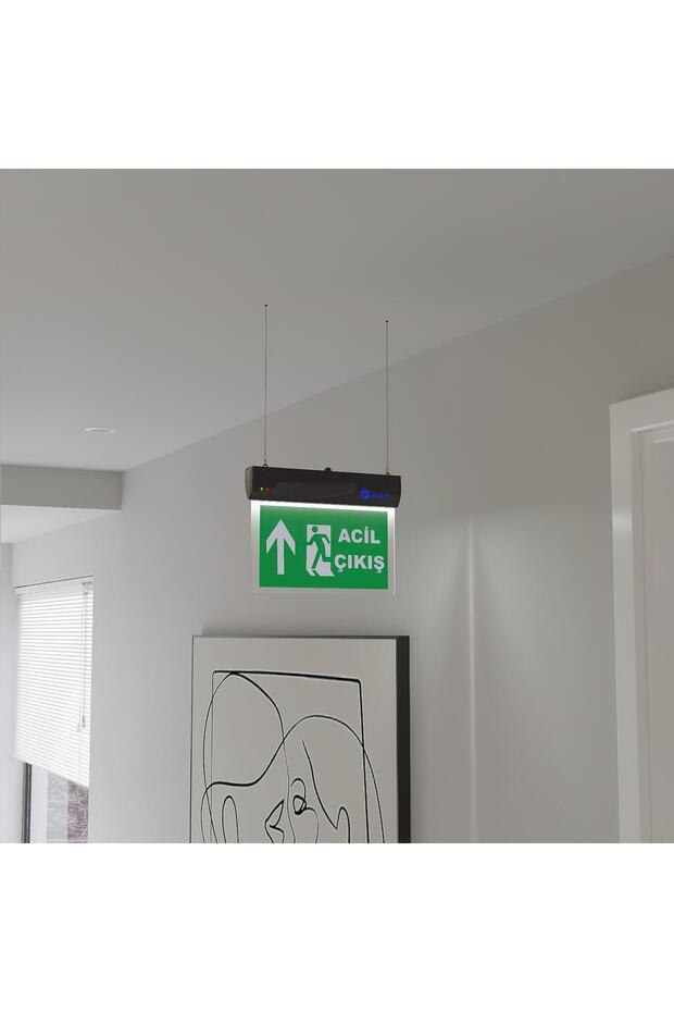 Sıva Üstü Sarkıt Tipi (aparatlar Dahil) Çıkış Exit Yönlendirme Armatürü - 1