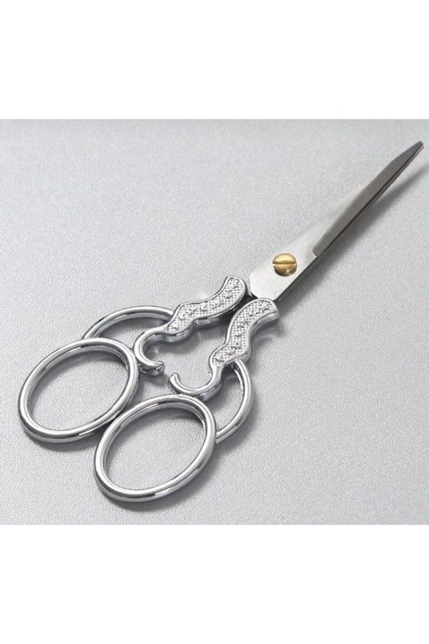 Silver Colored Promise Engagement - Sewing Embroidery Scissors