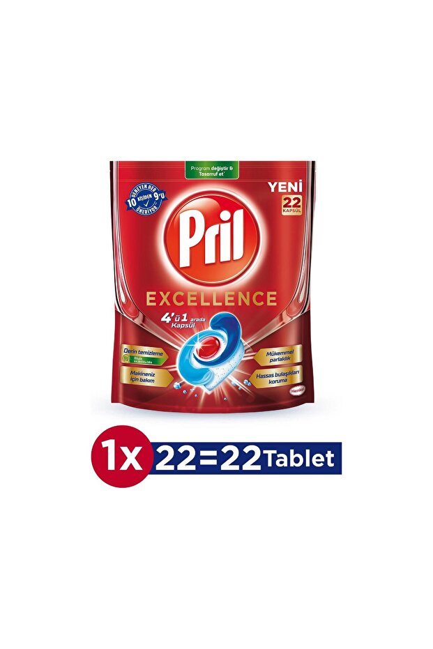 Excellence Bulaşık Makinesi Deterjanı 22 Kapsül - 3