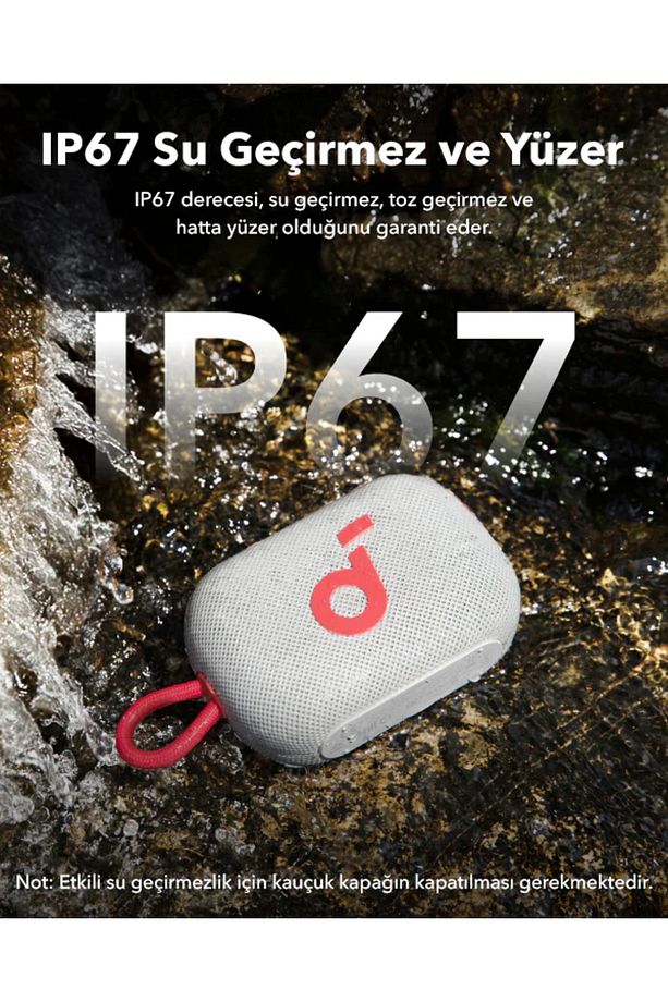Soundcore Select 4 Go Kablosuz Bluetooth Hoparlör - Kırmızı - A31X1 - 4