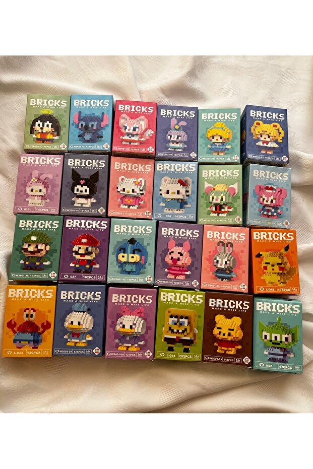 Bricks Mini Blok Yapı Taşı Yapboz Figür (RASTGELE 1 MODEL GÖNDERİLİR) - 2