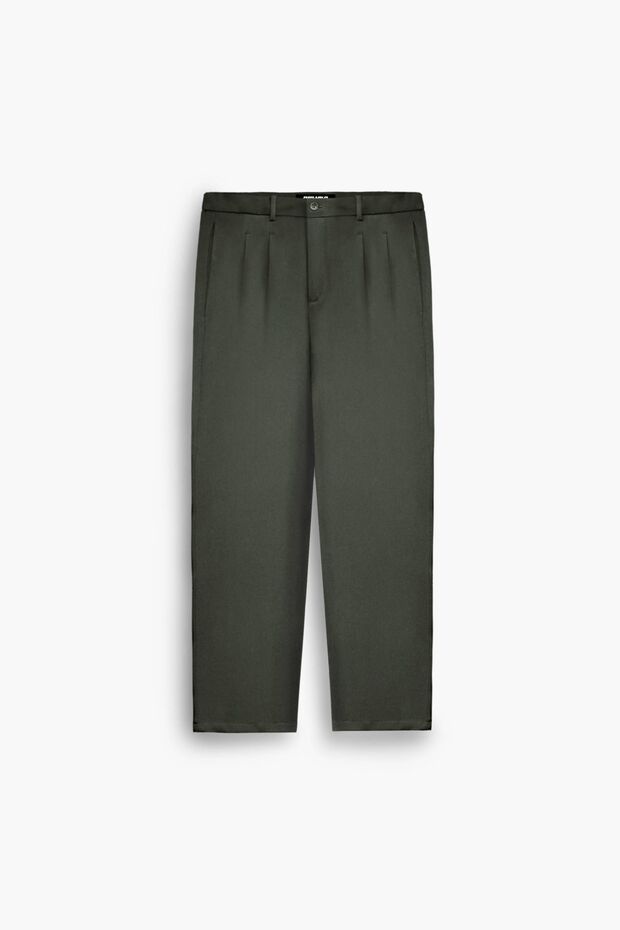 2025 Model - Oversize Fabric Pants Pl15, Wide Leg