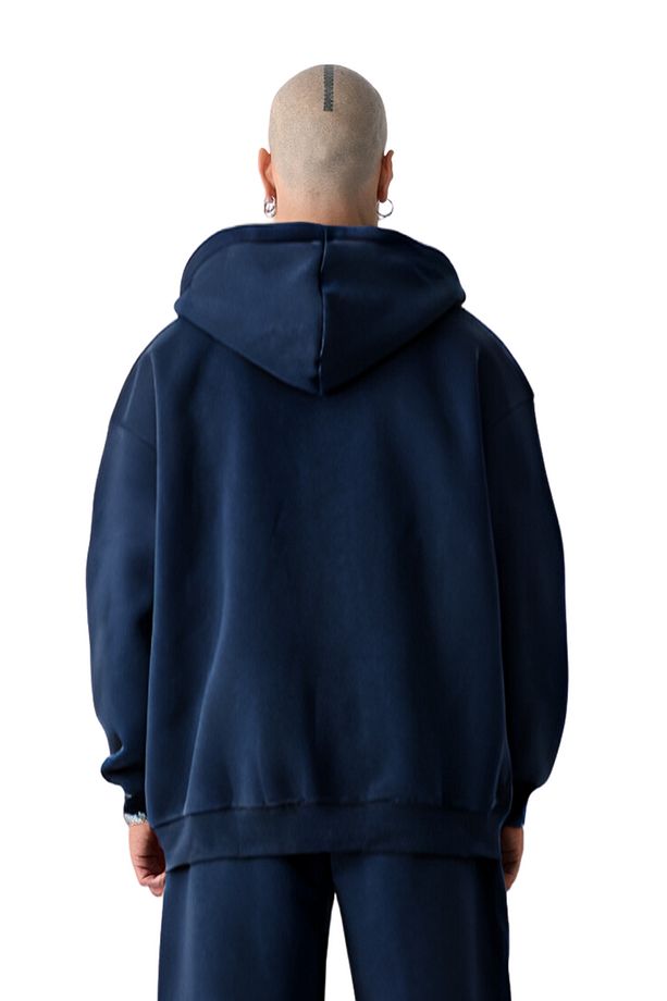 Kalın 3 iplik Hırka Geniş Kalıp Unisex model - 3