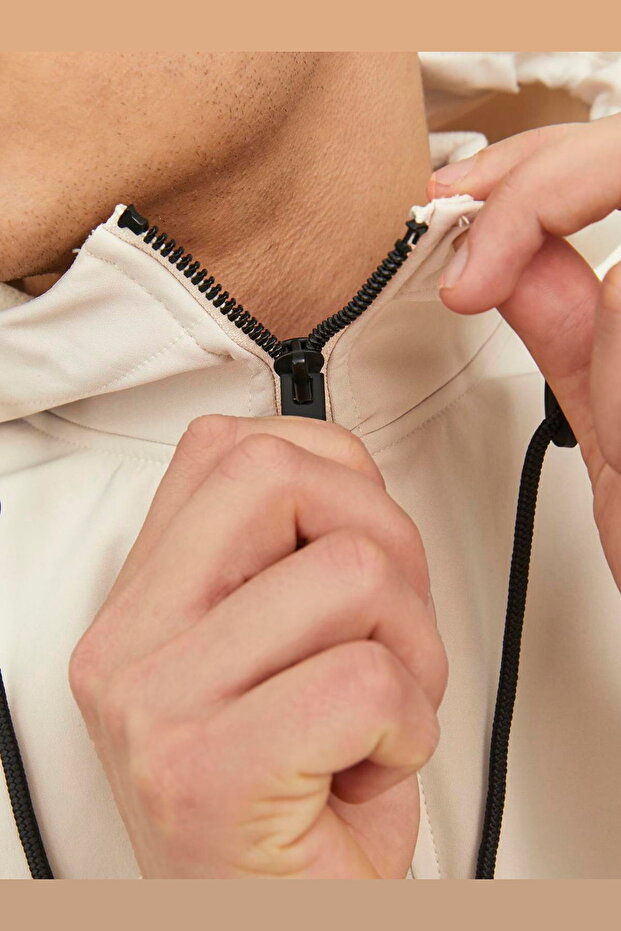 Erkek Kapüşonlu Ceket - Basic - 6