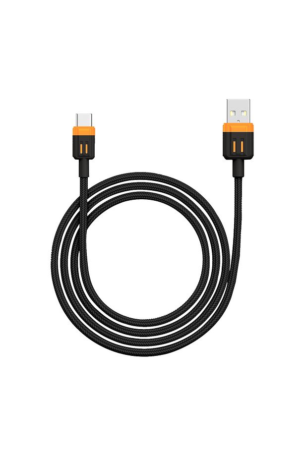 3372 USB‑C - USB‑A Senkronizasyon ve Şarj Kablosu / 60W Hızlı Şarj / 1 Metre Örme Kablo / Type-C - 2