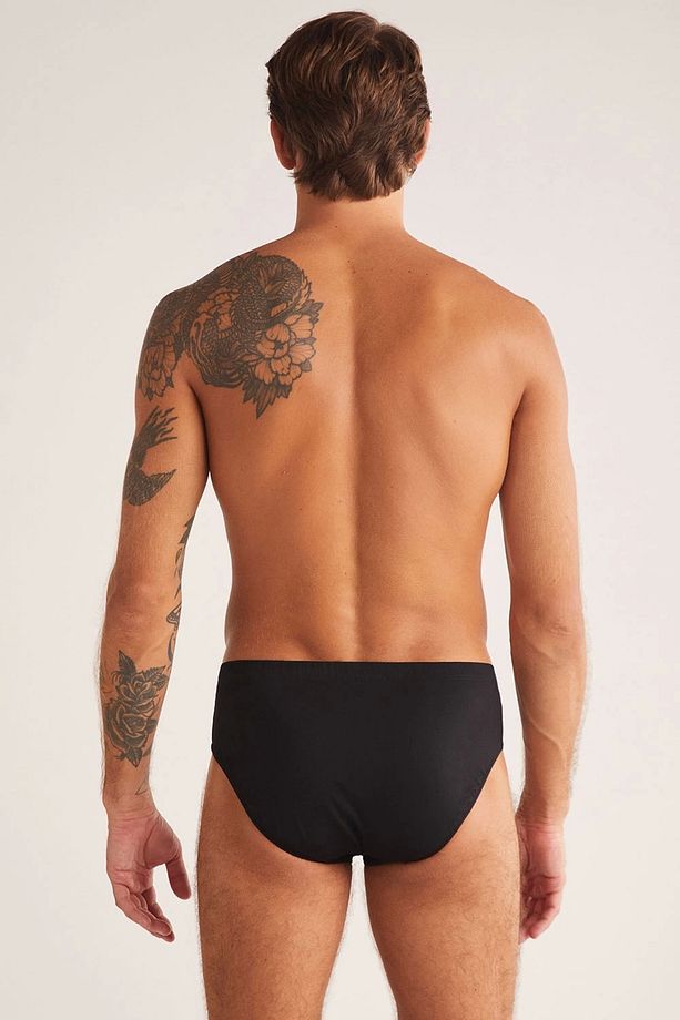 Paul Pamuklu Basic 2 Li Erkek Slip - Siyah - 2