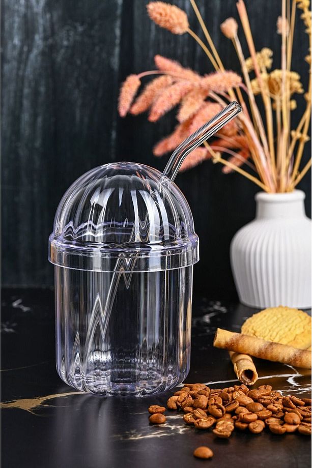 Monica Cam Pipetli Mika Bardak 2 Adet 400ml - 3