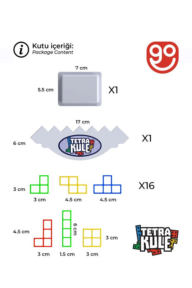 Tetra Kule Denge Oyuncağı Eğitici Kutu Oyuncak Tetris Kule Tetra Tower - 4