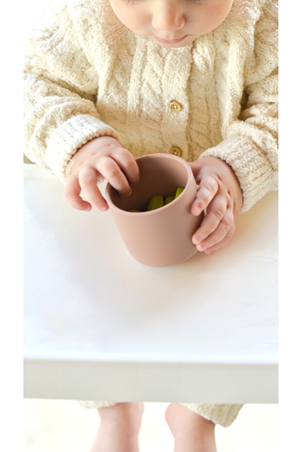 Silikon Mini Bardak  Bubble Beige - 3