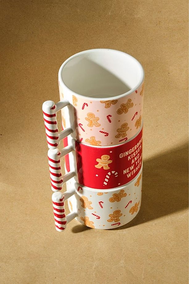 New Year Yılbaşı Kurabiye Adam Kupa Seti 400 ml - 4