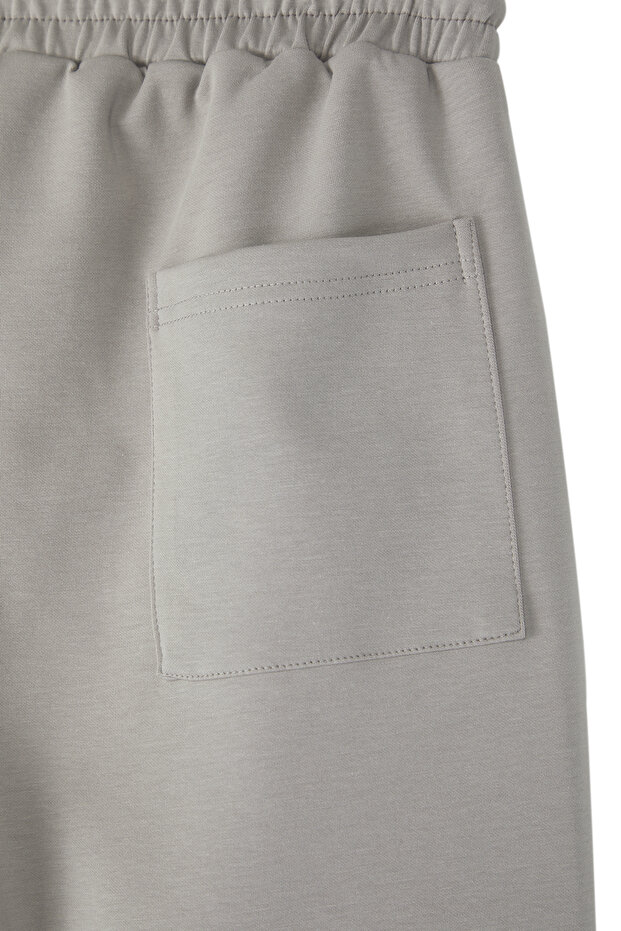 Gri Oversize/Geniş Kesim Dikiş Detaylı Şort & Bermuda TMNSS25SR00019 - 6