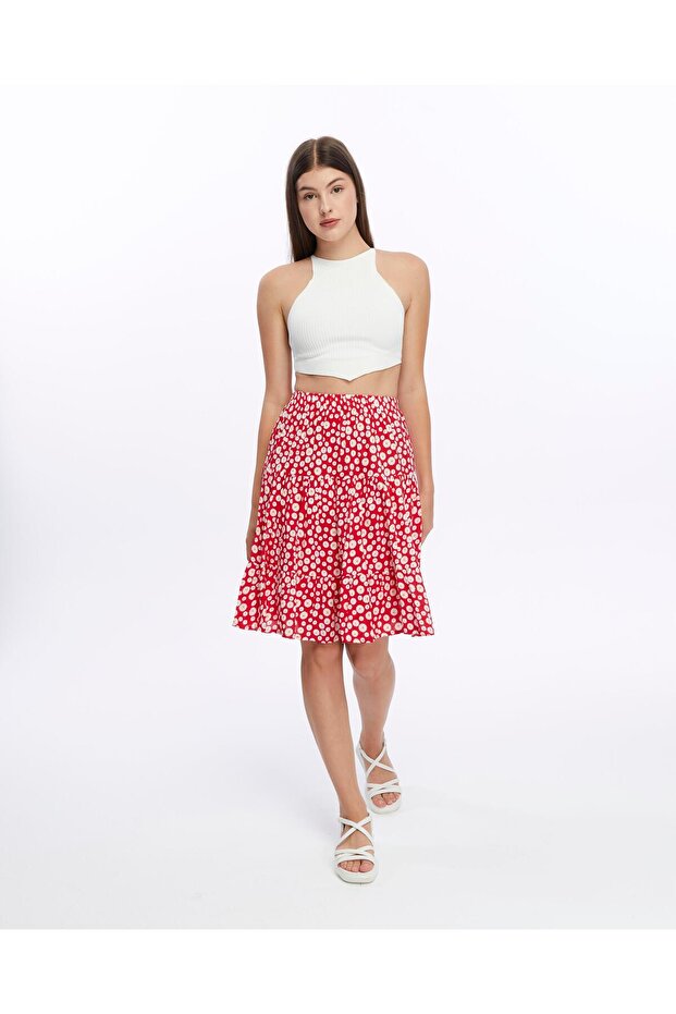 ESTEL MİDİ BOY ŞORT ETEK - 1