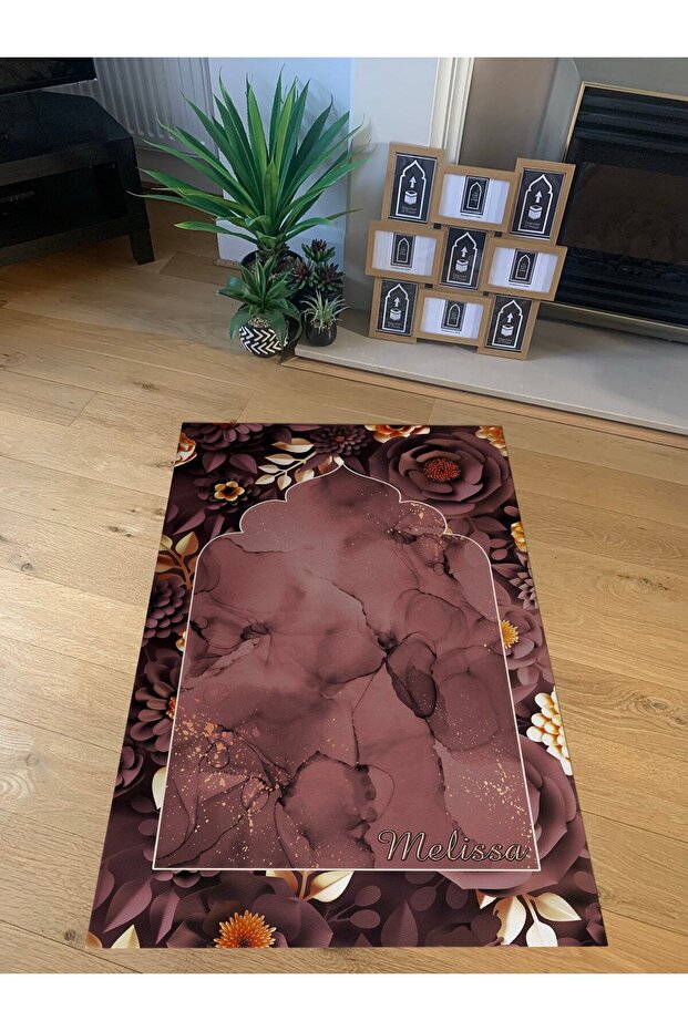 Digital Printed Thick and Soft Dowry Rug - Mktnmz-026
