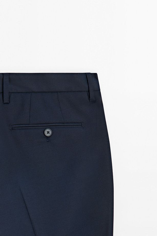 %100 yün klasik pantolon - 8