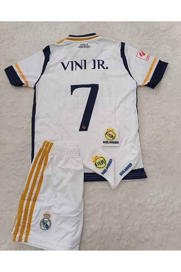 R.e.a.l M.a.d.r.i.d 2023-24 Sezon Vini Vr. İç Saha Çocuk Forması 4'lü Set (ARMALI) - 2