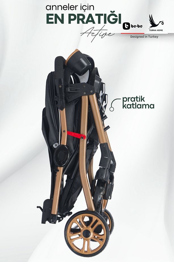 Active Pusetli Set (Çift yönlü bebek arabası, Taşıma puseti, Bakım çantası, Yağmurluk, Ayak örtüsü) - 5