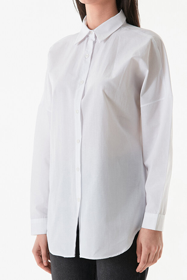 Basic Terikoton Fabric Shirt - 7