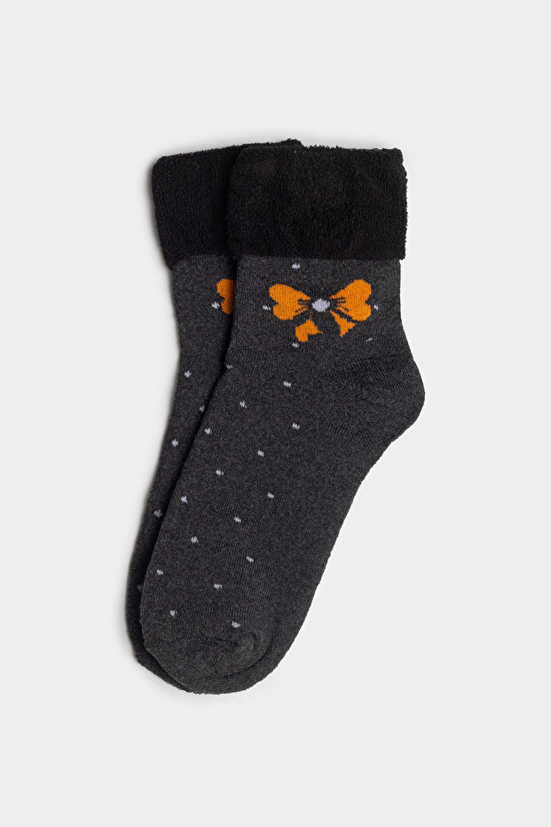 Women's Socks with Ribbon Pattern