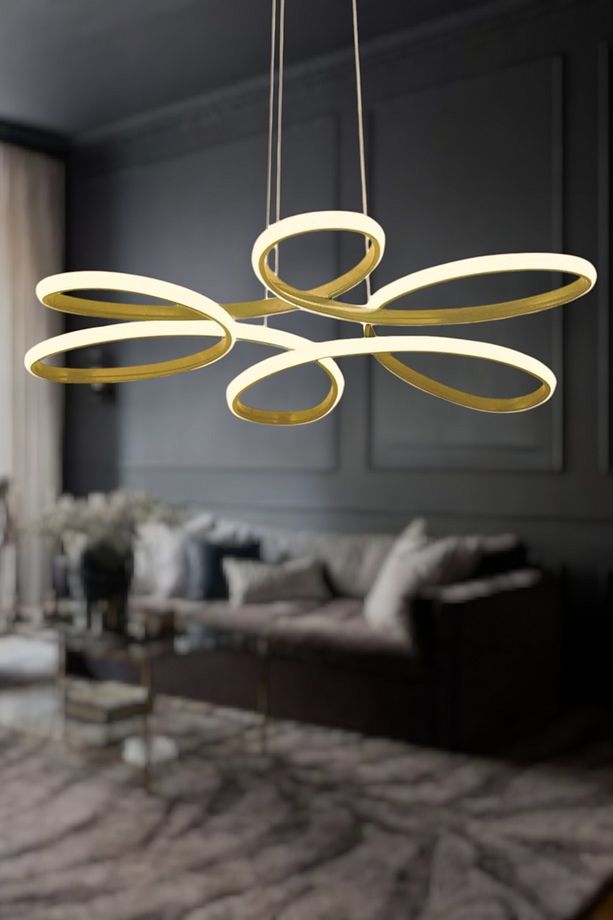 Nipul Modern Sarkıt Gün Işığı LED Avize Salon Mutfak Oda Hol Ledli Avize Eskitme Kasa - 5