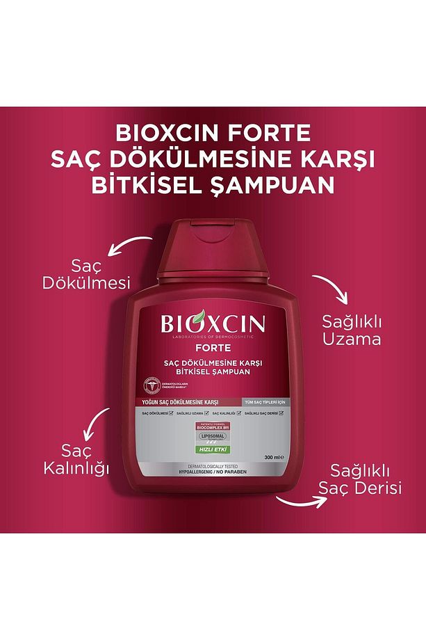 Forte Yoğun Saç Dökülmesine Karşı Bitkisel Şampuan 300ml x 3 Adet + 1 Adet 100ml Jel Hediye - 2