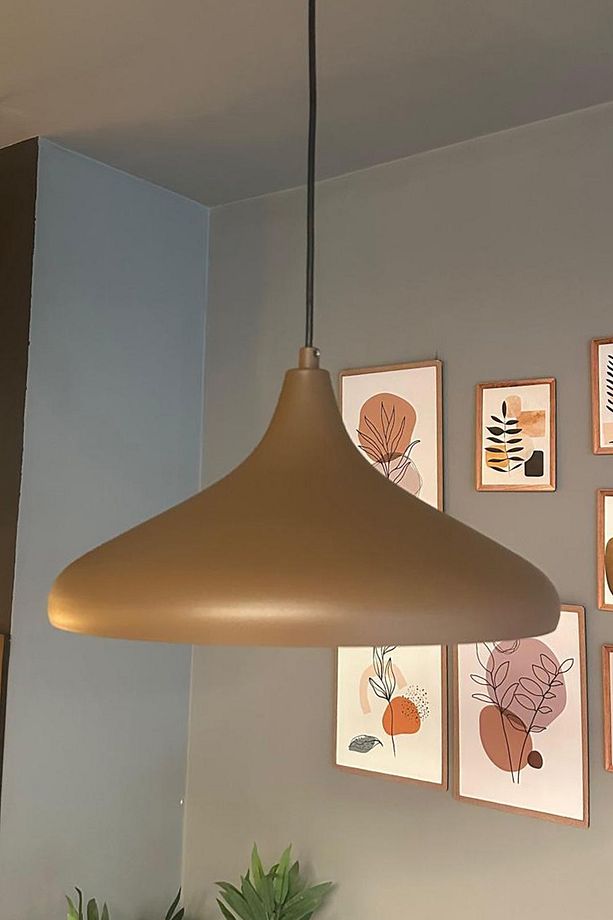 Champion Sütlü Kahve Tekli Avize Kafe Iç Mekan Salon Oturma Odası Mutfak Yatak Odası Sarkıt Modeli - 3