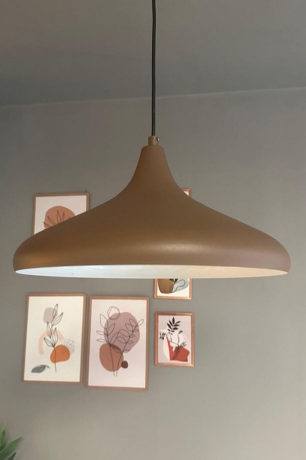 Champion Sütlü Kahve Tekli Avize Kafe Iç Mekan Salon Oturma Odası Mutfak Yatak Odası Sarkıt Modeli - 1