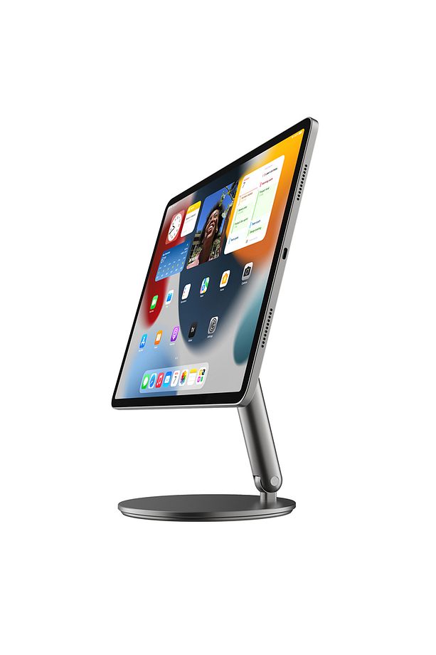 iPad Pro 13 2024 Tablet Standı Wiwu ZM-310 360 Derece Dönebilen Magnetik Başlıklı Gri - 3