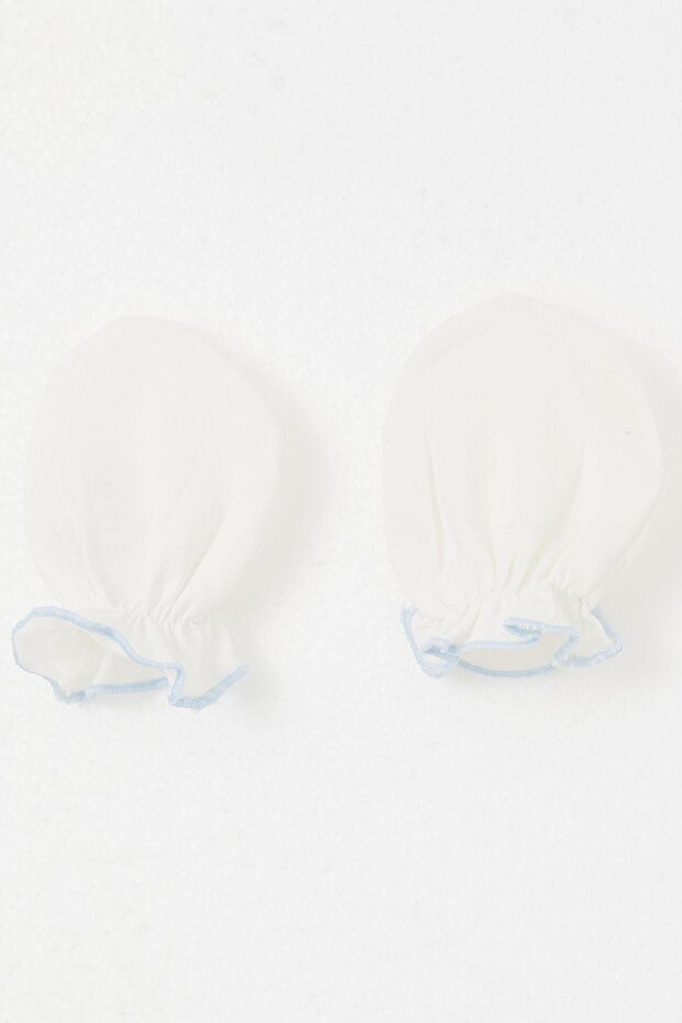 Yenidoğan Bebek Eldiven Basic Standart, Ekru - 3