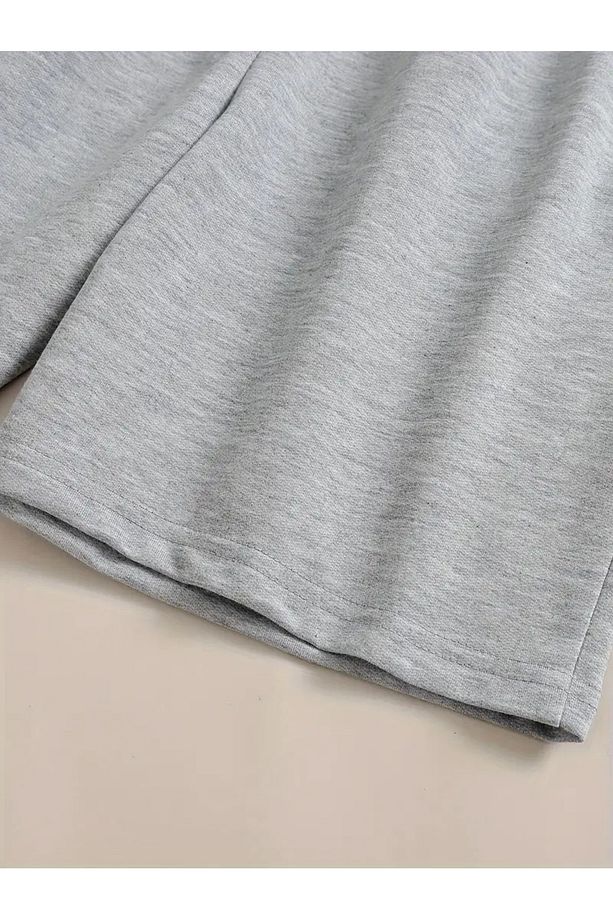 Unisex Beach Please Baskılı Renkli Basic Şort - 5
