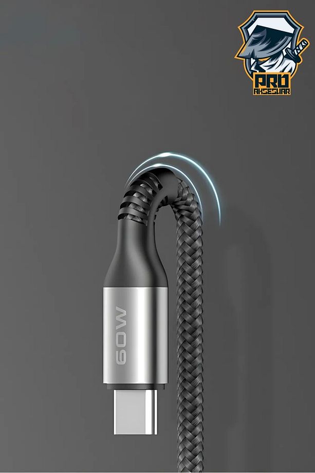 60W Type-C Süper Fast PD Şarj Kablosu 3in1 iPhone Samsung Xiaomi Hızlı Şarj Data USB Kablo Kopmayan - 5