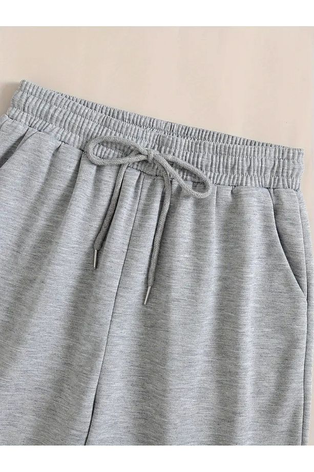 Unisex Beach Please Baskılı Renkli Basic Şort - 3
