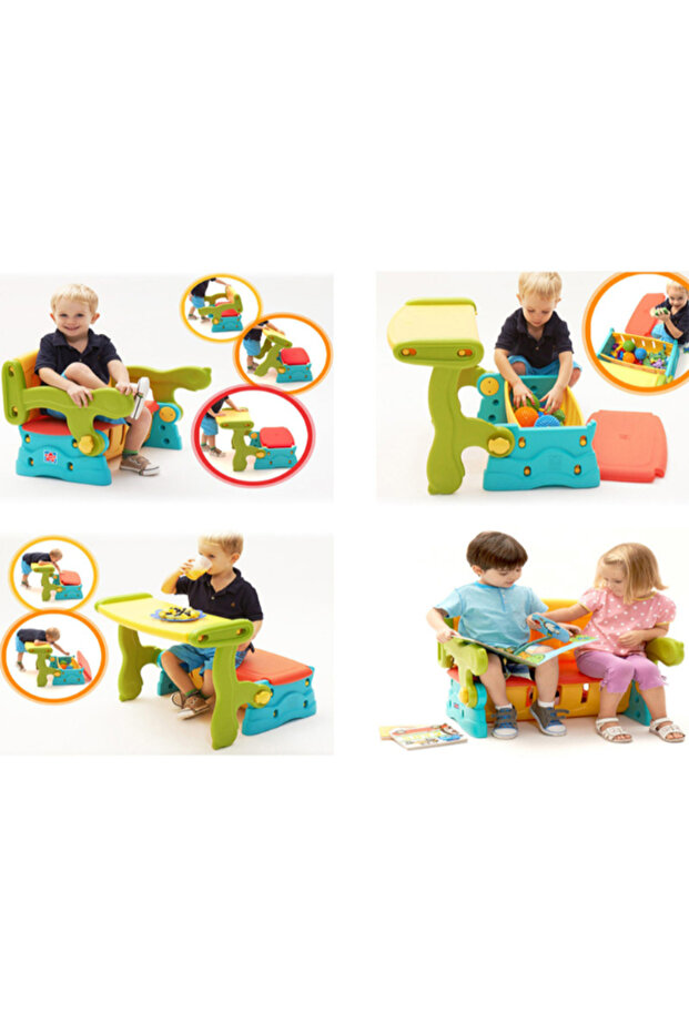 Plastic Sofa + Study Table + Storage Box 3X1 28-017-3Zk - 2