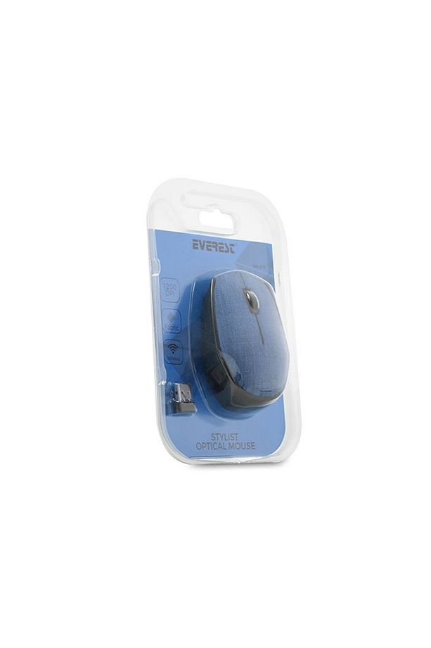KM-218 Usb Mavi 2.4Ghz Kumaş Yüzey Kablosuz Mouse - 2